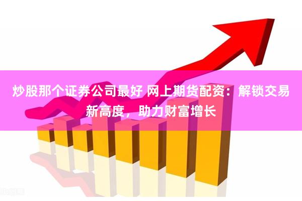 炒股那个证券公司最好 网上期货配资：解锁交易新高度，助力财富增长
